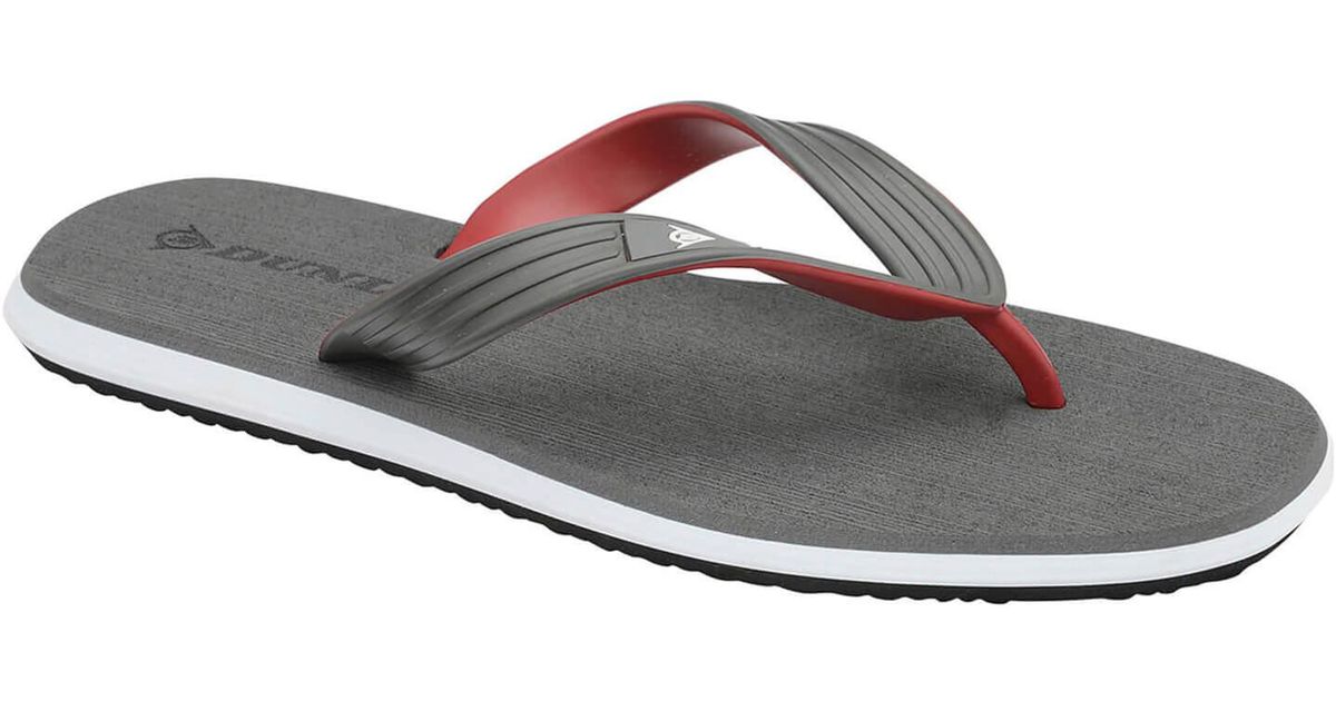 dunlop silver flip flops