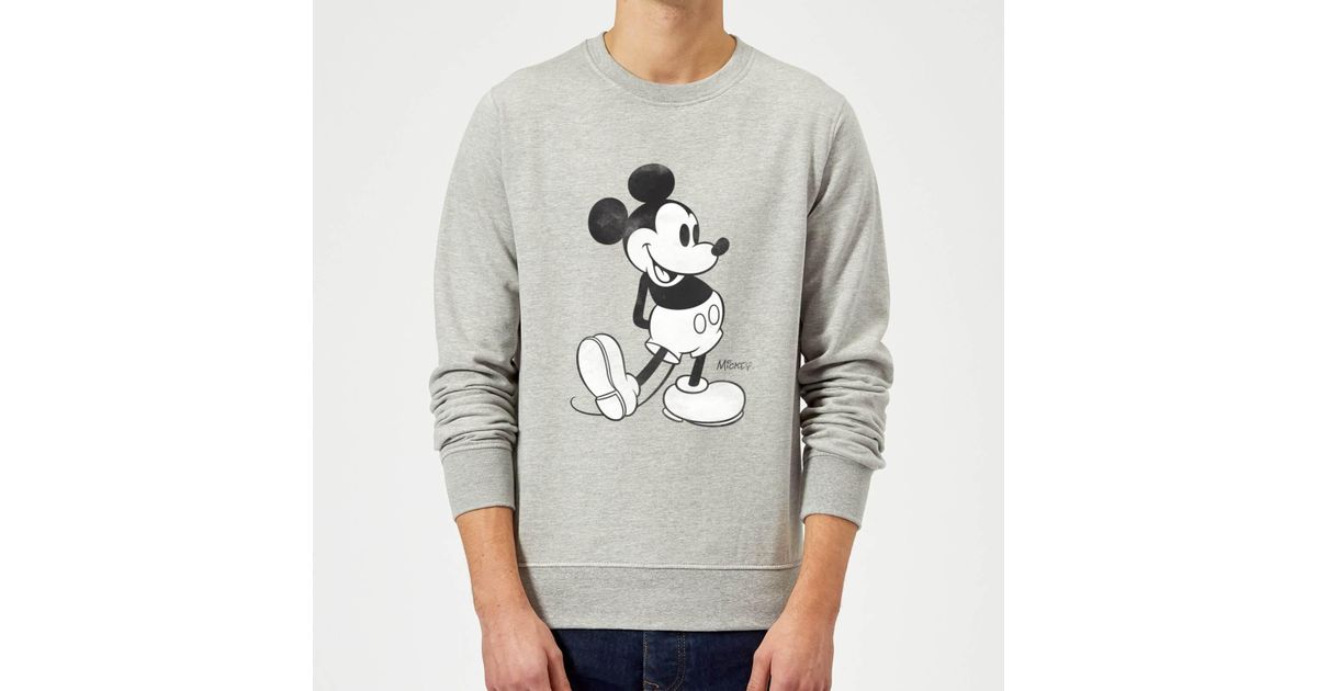 Disney Womens Mickey Mouse Classic Kick Sweatshirt