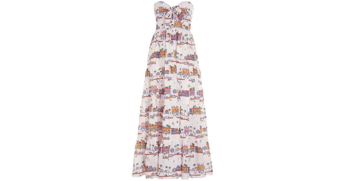 Zimmermann Mae Tie Front Dress | Lyst