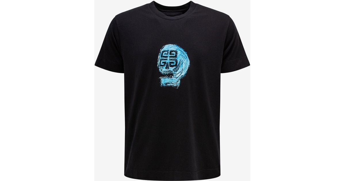 Givenchy Cotton Black Josh Smith 4g Skull Print T-shirt for Men | Lyst