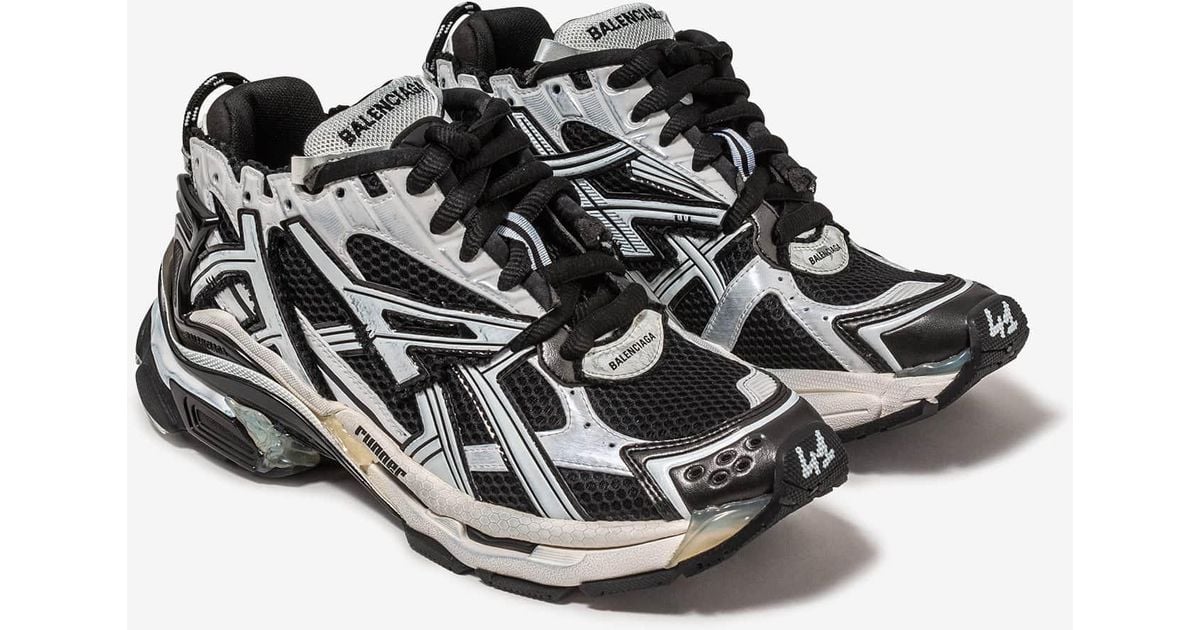 balenciaga-black-white-runner-trainers-for-men-lyst-uk