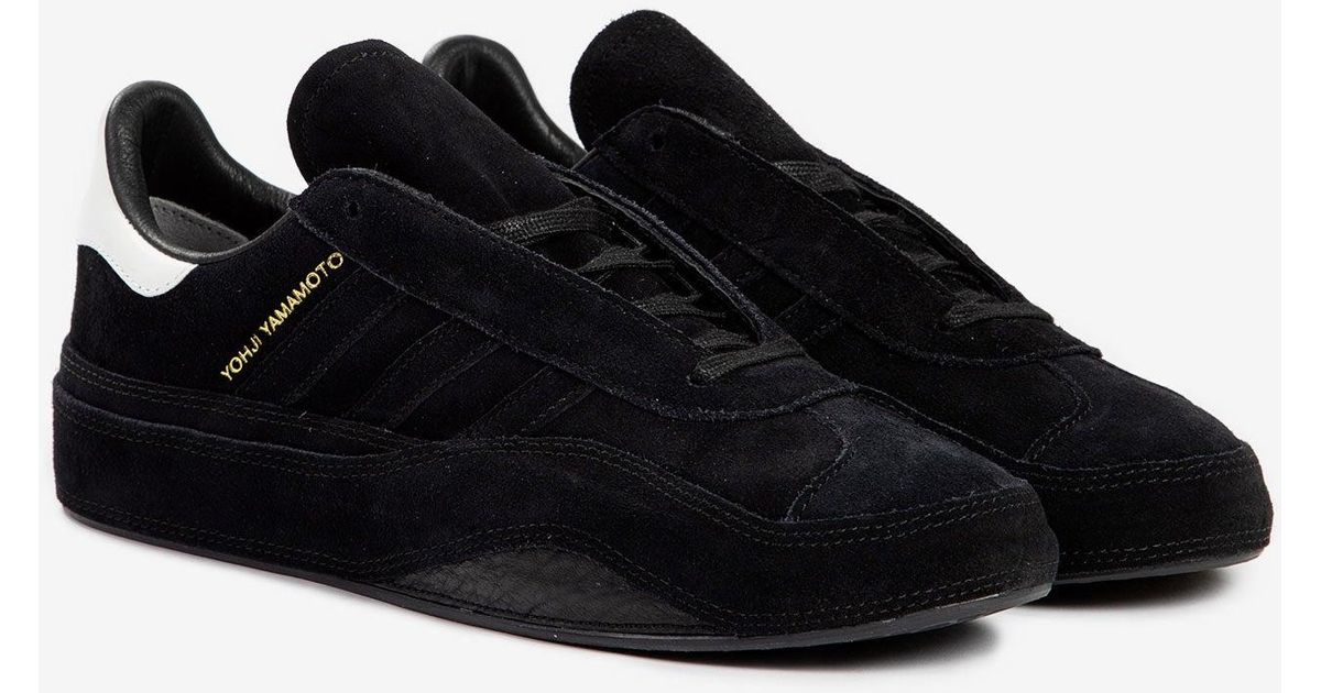 mens black gazelle trainers