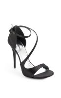 Dolce & Gabbana Black Satin and Crystal Detailed Strappy Sandals in ...