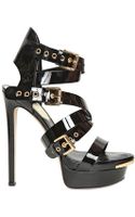 Dsquared2 150mm Patent Leather Beaded Sandals in Black | Lyst