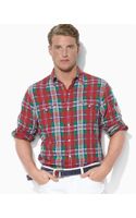 Ralph Lauren Polo Longsleeved Classic Western Plaid Shirt in Red for ...