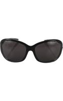 Tom Ford Jennifer Opentemple Sunglasses Blackgunmetal in Black (BLACK ...