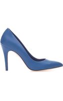 Dune Allegro Stiletto Round Toe Court Shoes in Blue | Lyst