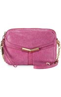Miu Miu Double-strap Pucker Leather Shoulder Bag in Pink (BRIGHT PINK ...