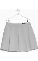 Lanvin Rose Printed Cotton-silk Pleated Skirt in Gray (anthracite) | Lyst