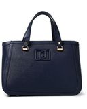 ralph lauren leather double zip handbolsa