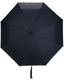 Paul Smith Noir Signature Rayure Bordure Parapluie Compact avec manche en bois