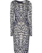 Reiss Dress Angel Fitted Panel in Blue (Indigo) | Lyst