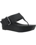 Vera Wang Lavender Elroy High Heel Sandals in Black | Lyst
