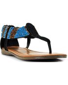 Burak Uyan Cobalt Embellished Suede Sandals in Blue | Lyst