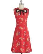 Modcloth Kettle Corn Dress in Sunset in Red (cherry) | Lyst