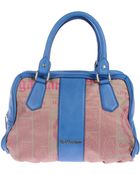 John Galliano Large Fabric Bags in Blue | Lyst
