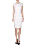 Emilio Pucci Sleeveless Lace Peplum-Front Dress in White (nude) | Lyst