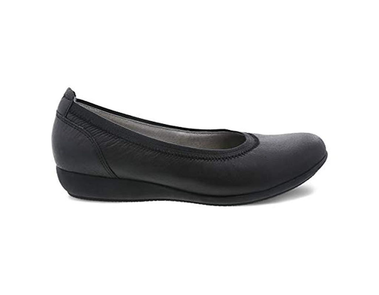 dansko black flats