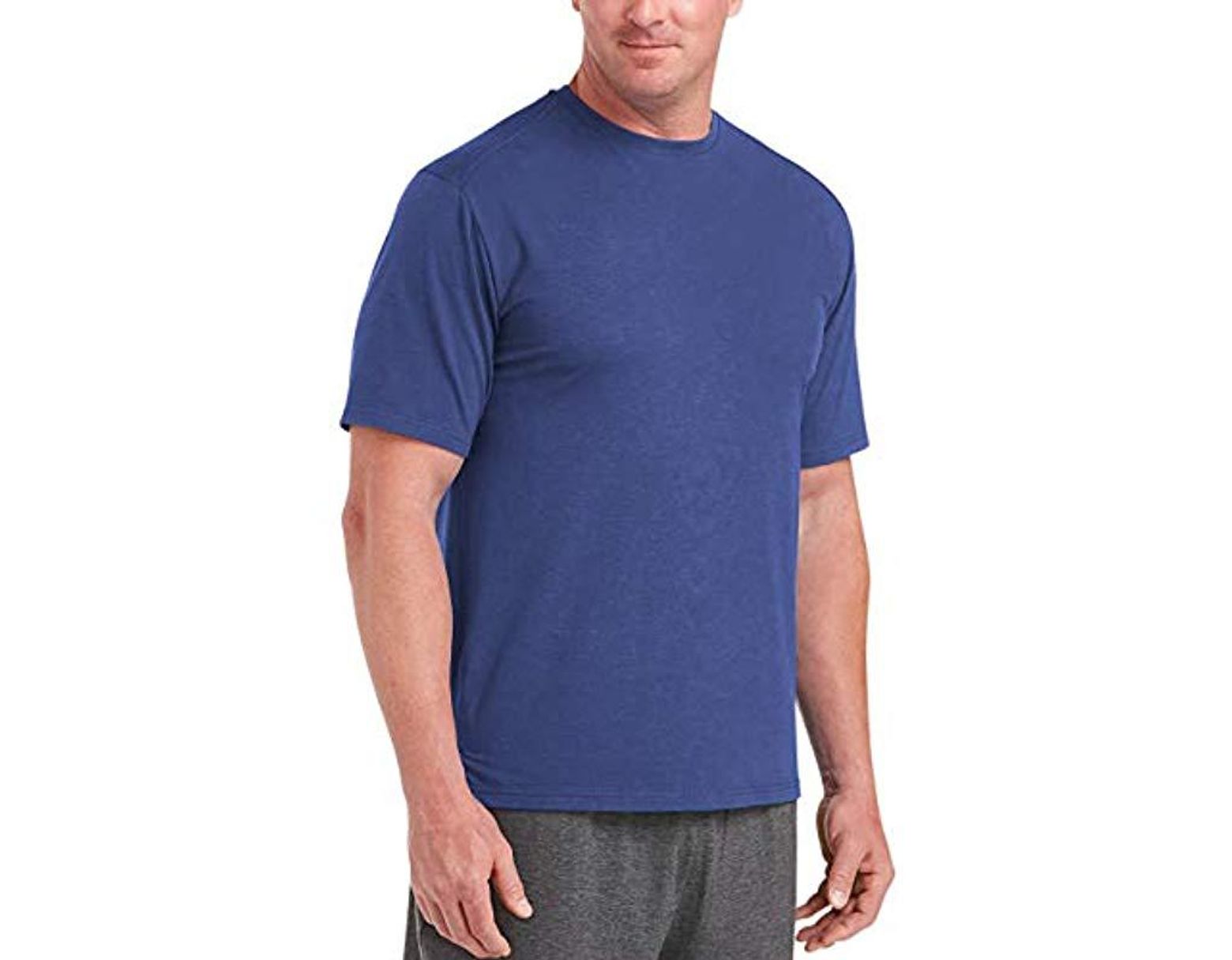 Essentials Mens Big-Tall Big /& Tall Tech Stretch Long-Sleeve T-Shirt Fit by DXL
