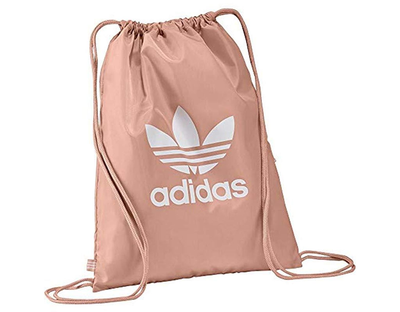 adidas Unisex Gymsack Trefoil Backpack in Pink - Lyst adidas Unisex Gymsack Trefoil Backpack in Pink - Lyst
