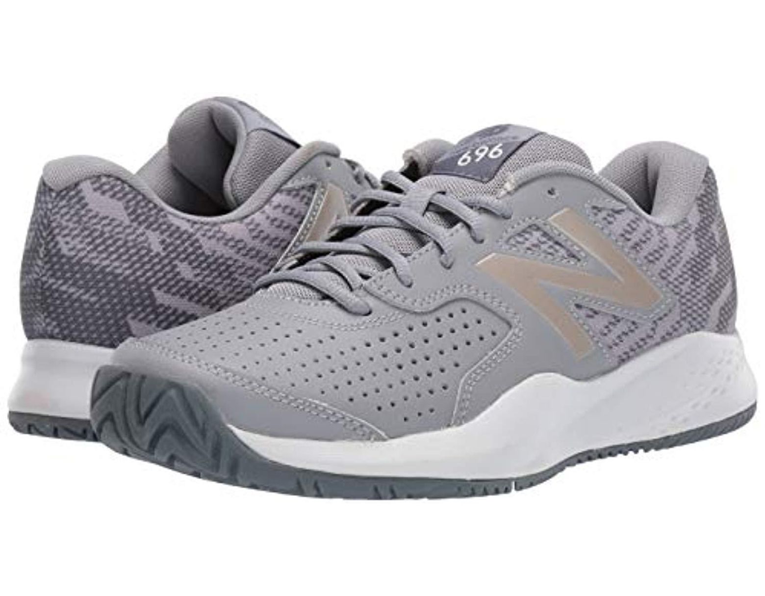 Women's Gray 696v3 Hard Court Tennis Shoe, Steelchampagne, 11 M Us Women's Gray 696v3 Hard Court Tennis Shoe, Steelchampagne, 11 M Us