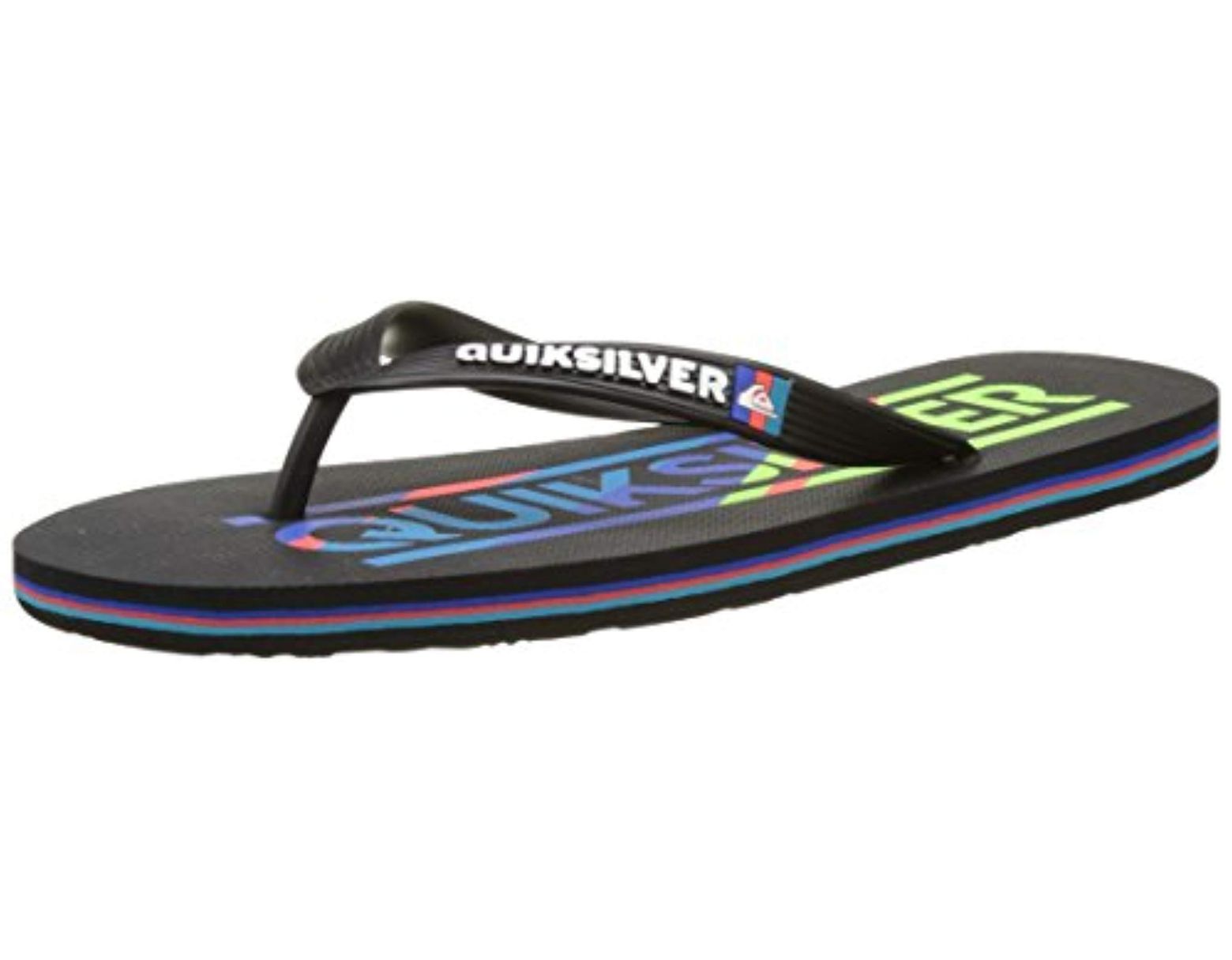 Quiksilver Mens Molokai Wordmark-Flip-Flops Beach /& Pool Shoes