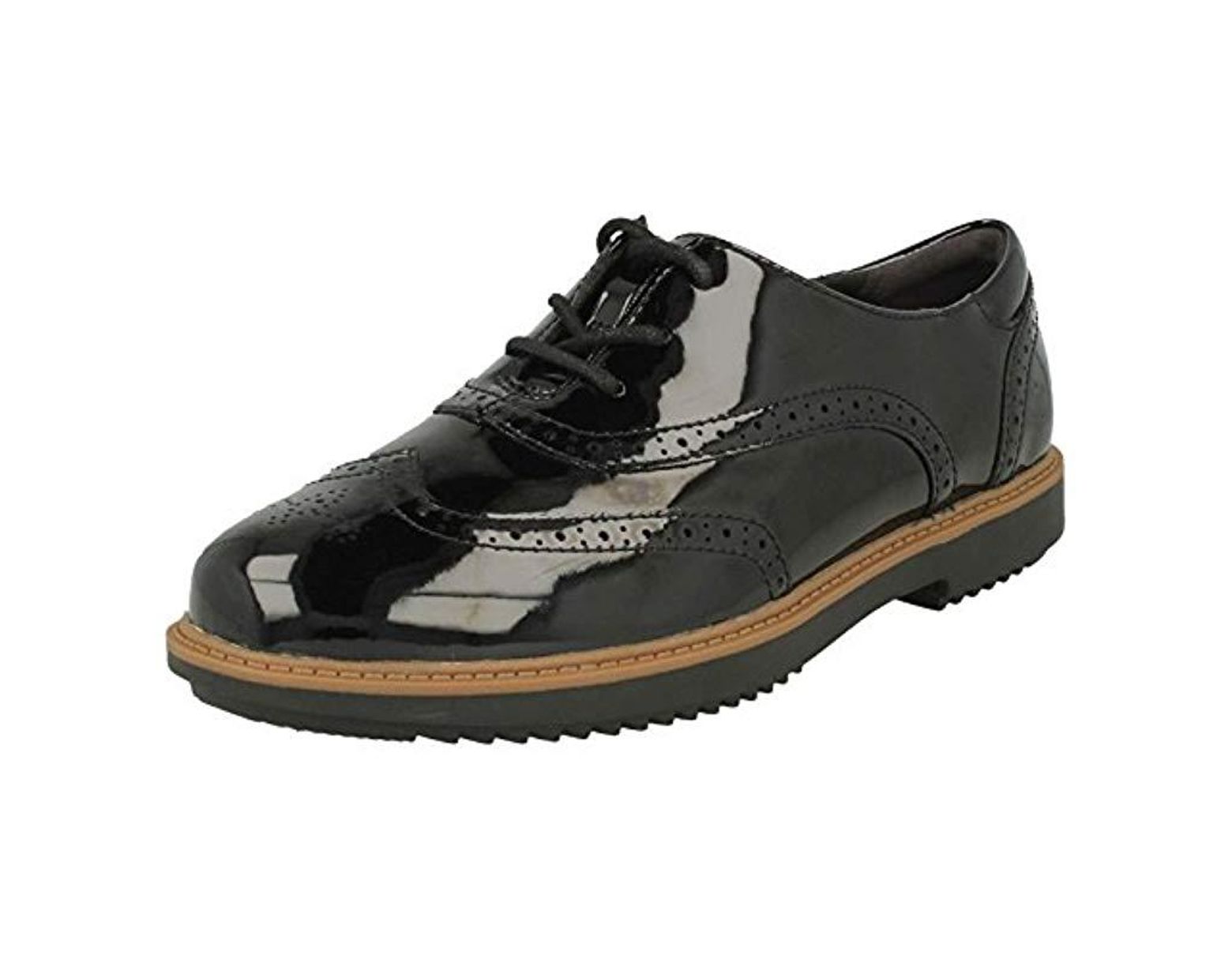 Clarks Ladies Brogue Shoes /'Raisie Hilde/'