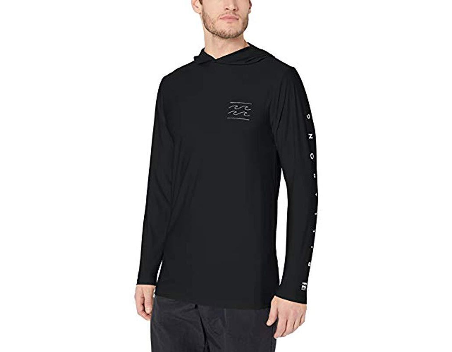 Billabong Mens Unity Hooded Loose Fit Long Sleeve Rashguard