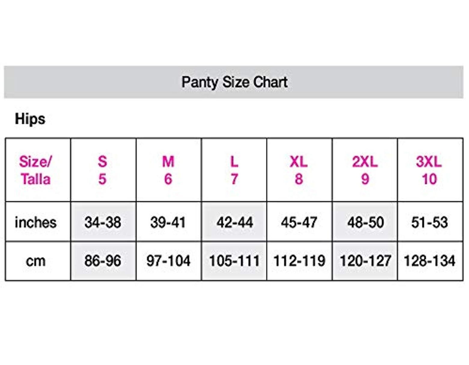 Maidenform Bralette Size Chart