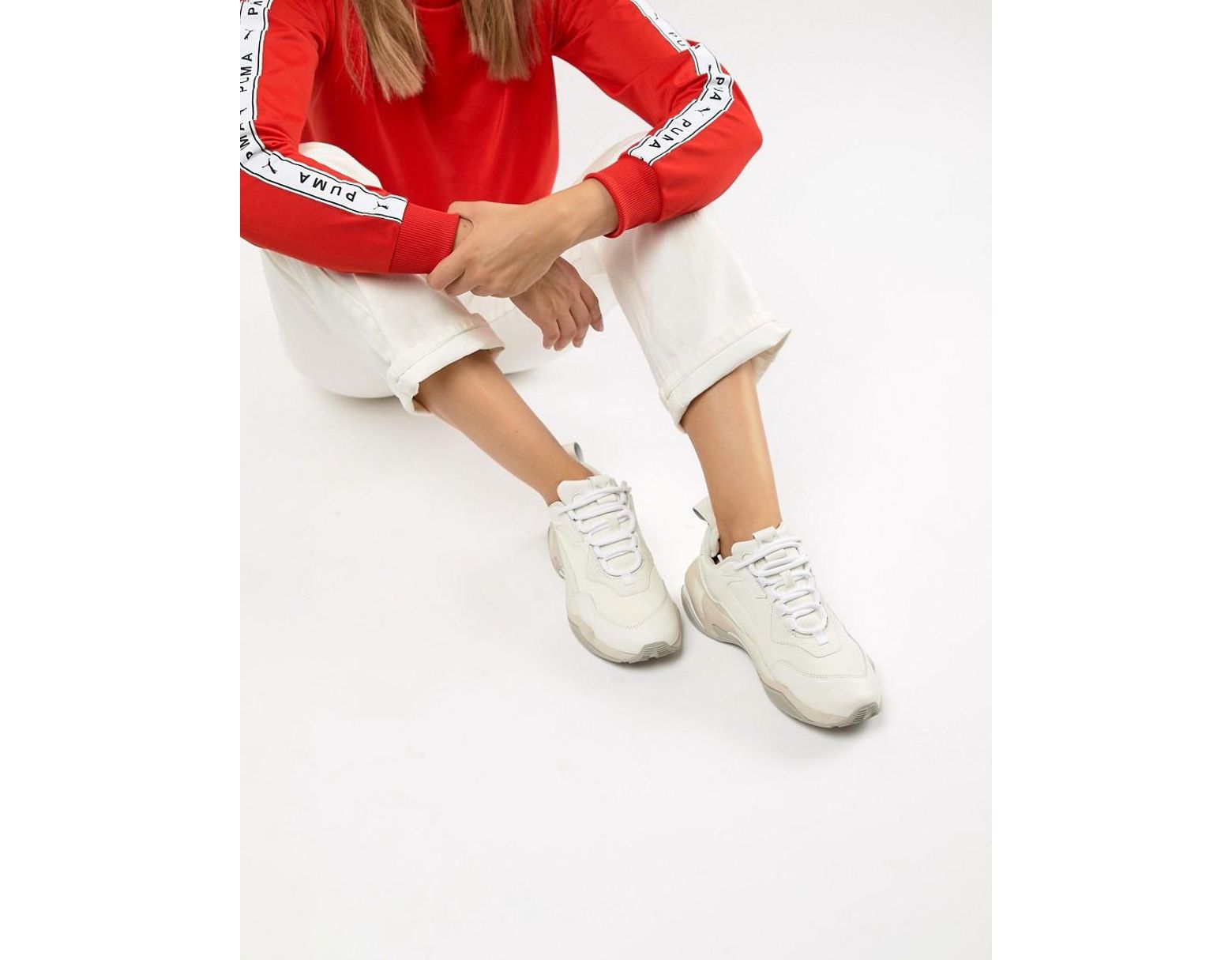 Baskets Baskets Blanc Blanc Desert PumaThunder PumaThunder Desert ordCeWxB