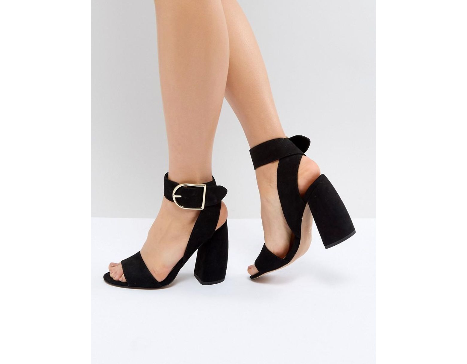 En Hold Tight Asos À Talons Lyst Coloris Sandales Noir Lkjtcf1 K1JTlFc