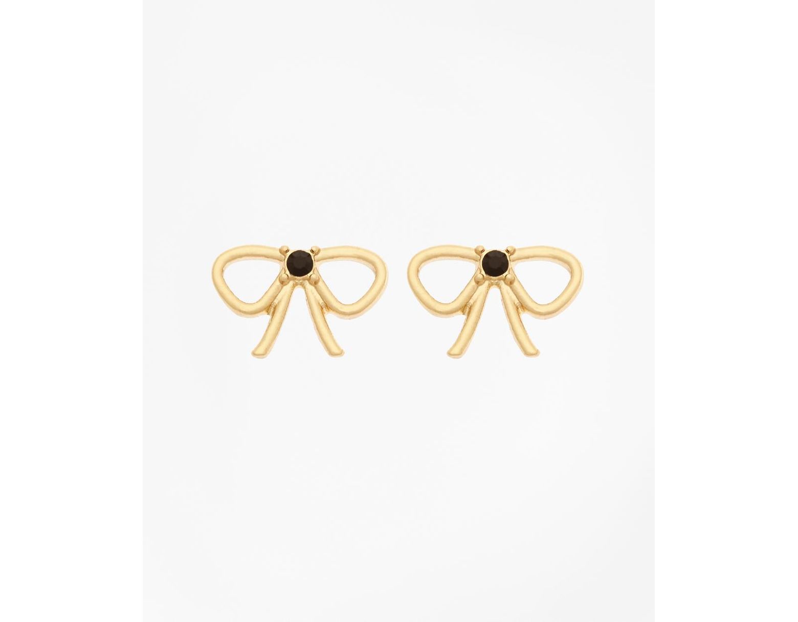 Women S Metallic Bow Stud Earrings Women S Metallic Bow Stud Earrings