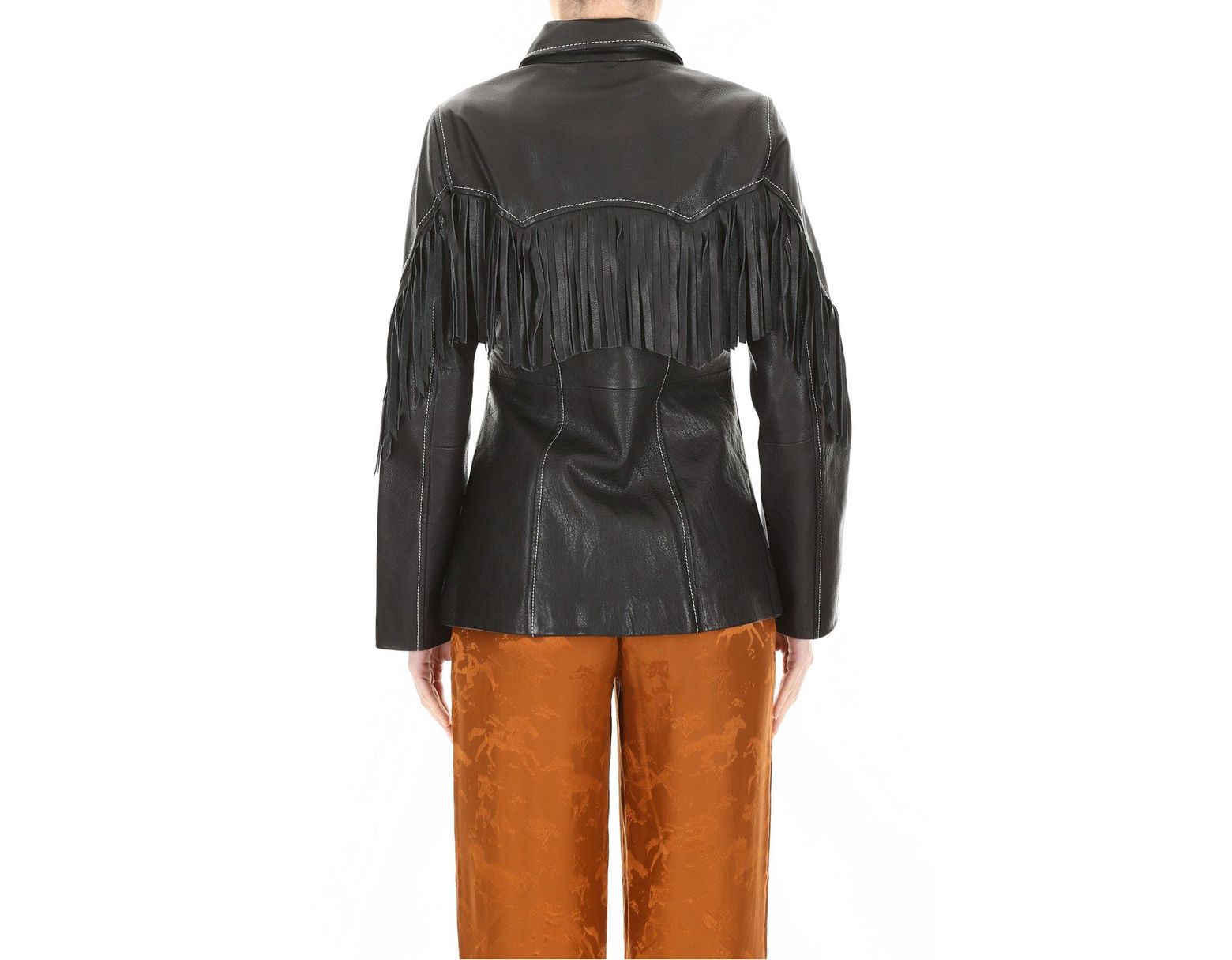 Women S Black Heavy Leather Jacket