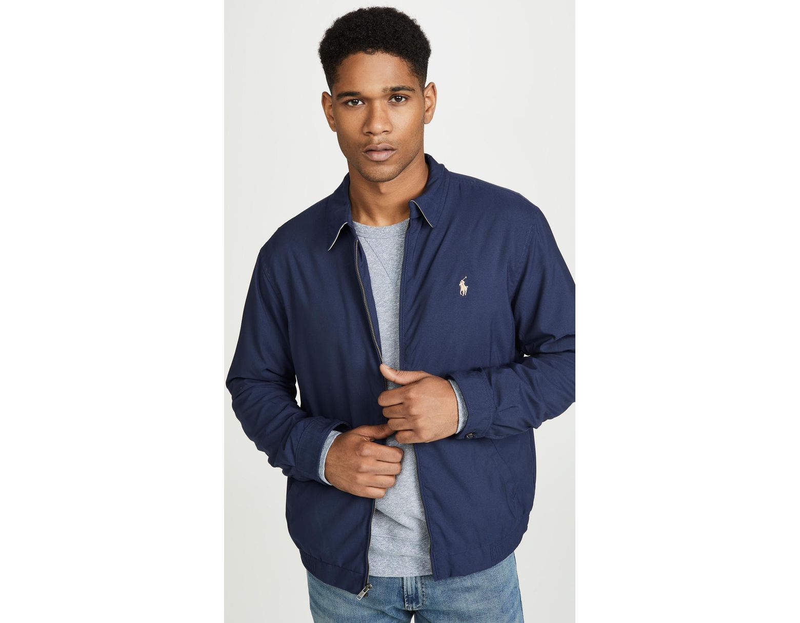 Men S Blue Bi Swing Windbreaker Jacket