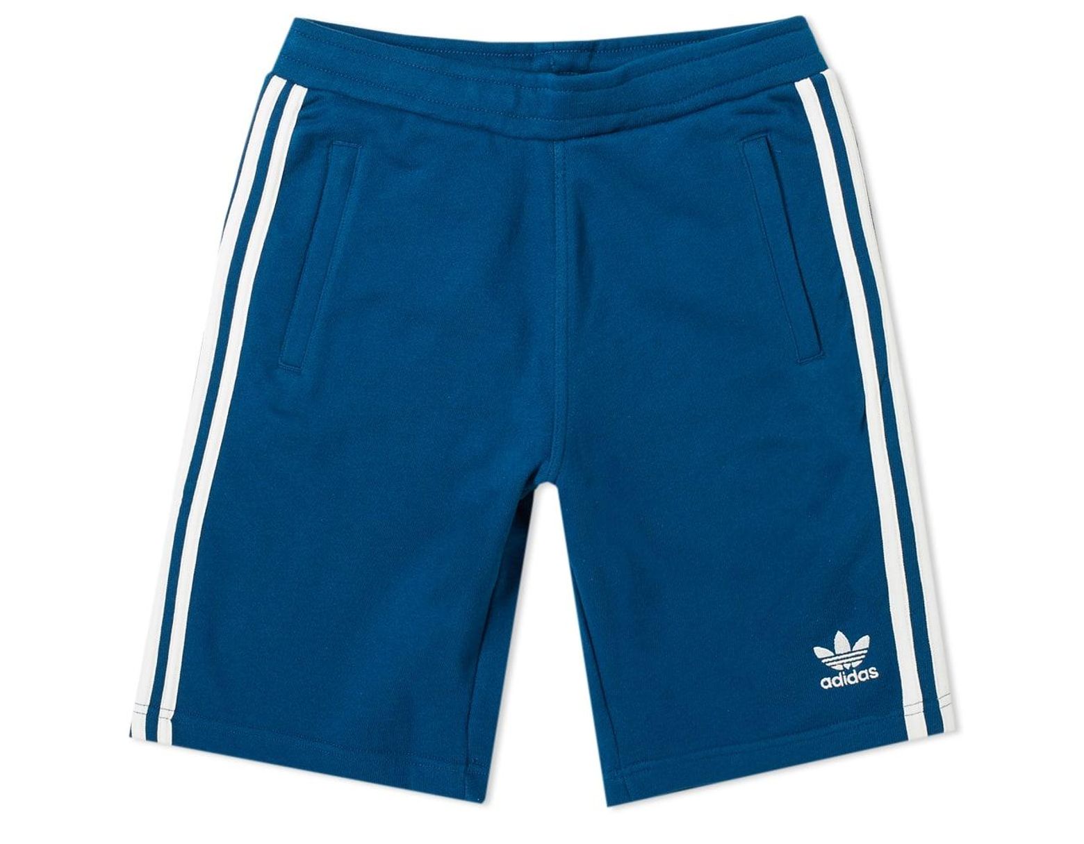 Men's Blue 3 Stripe Short Men's Blue 3 Stripe Short