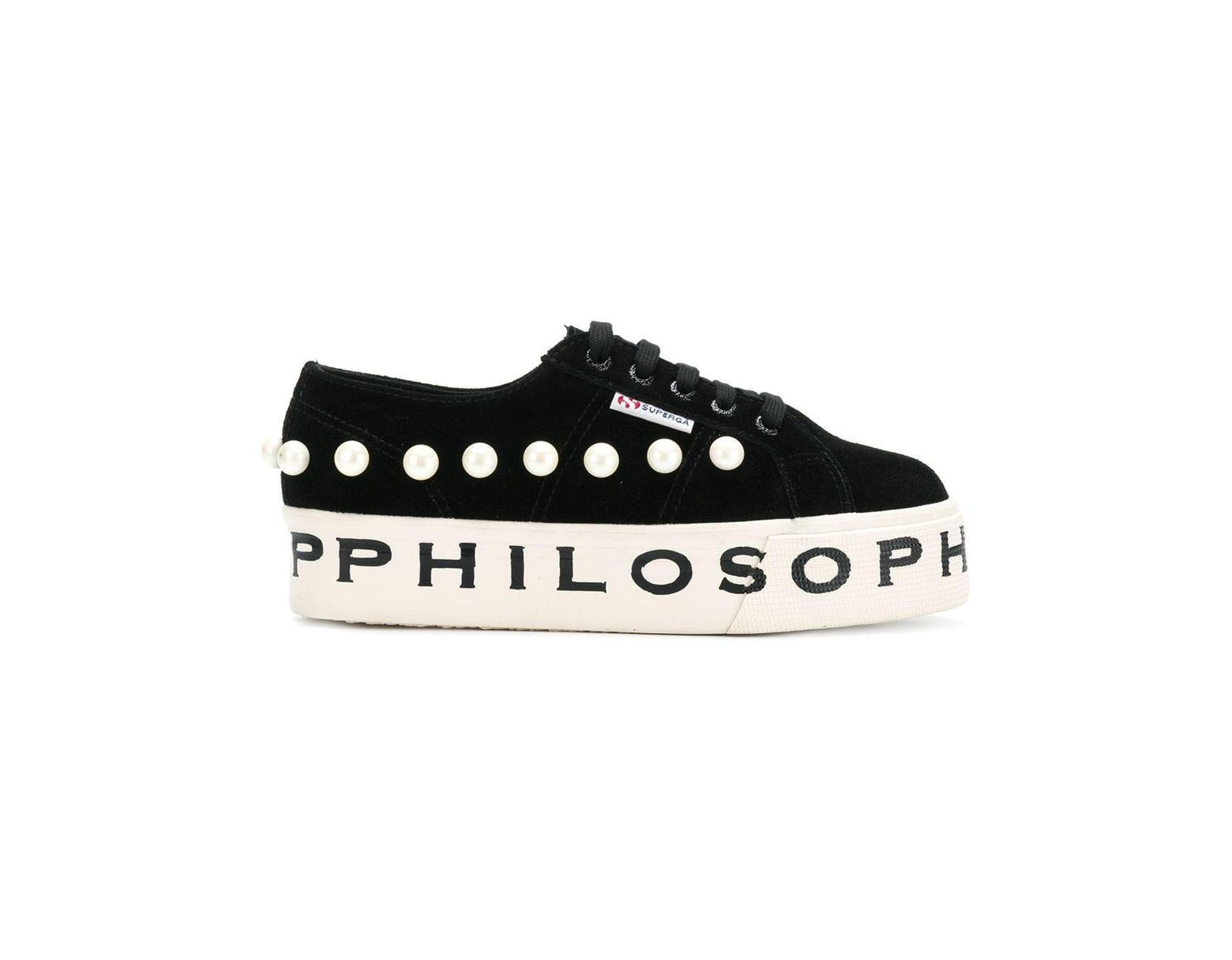 X Coloris Philosophy Baskets Noir De Femme wOP08nXNk