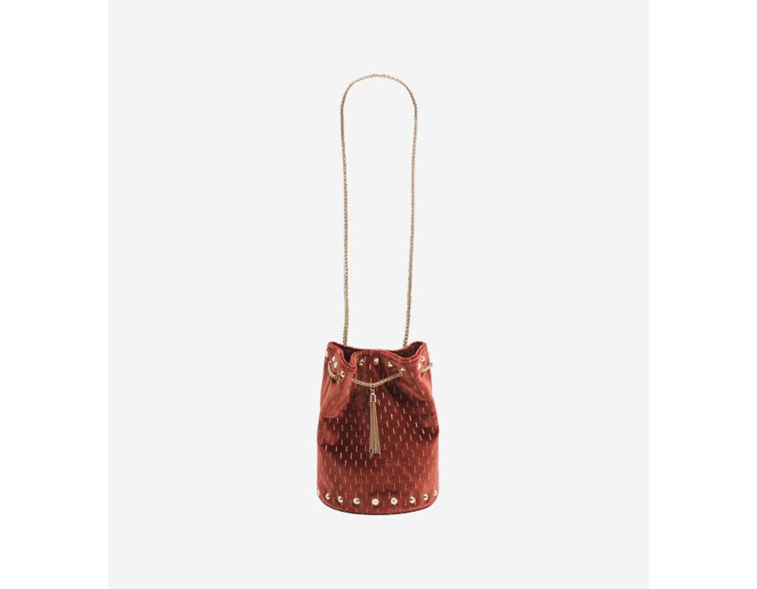 Effet Lyst Orange Seau En Velours Amenapih Sac Coloris Sepia 9eYW2bDIEH
