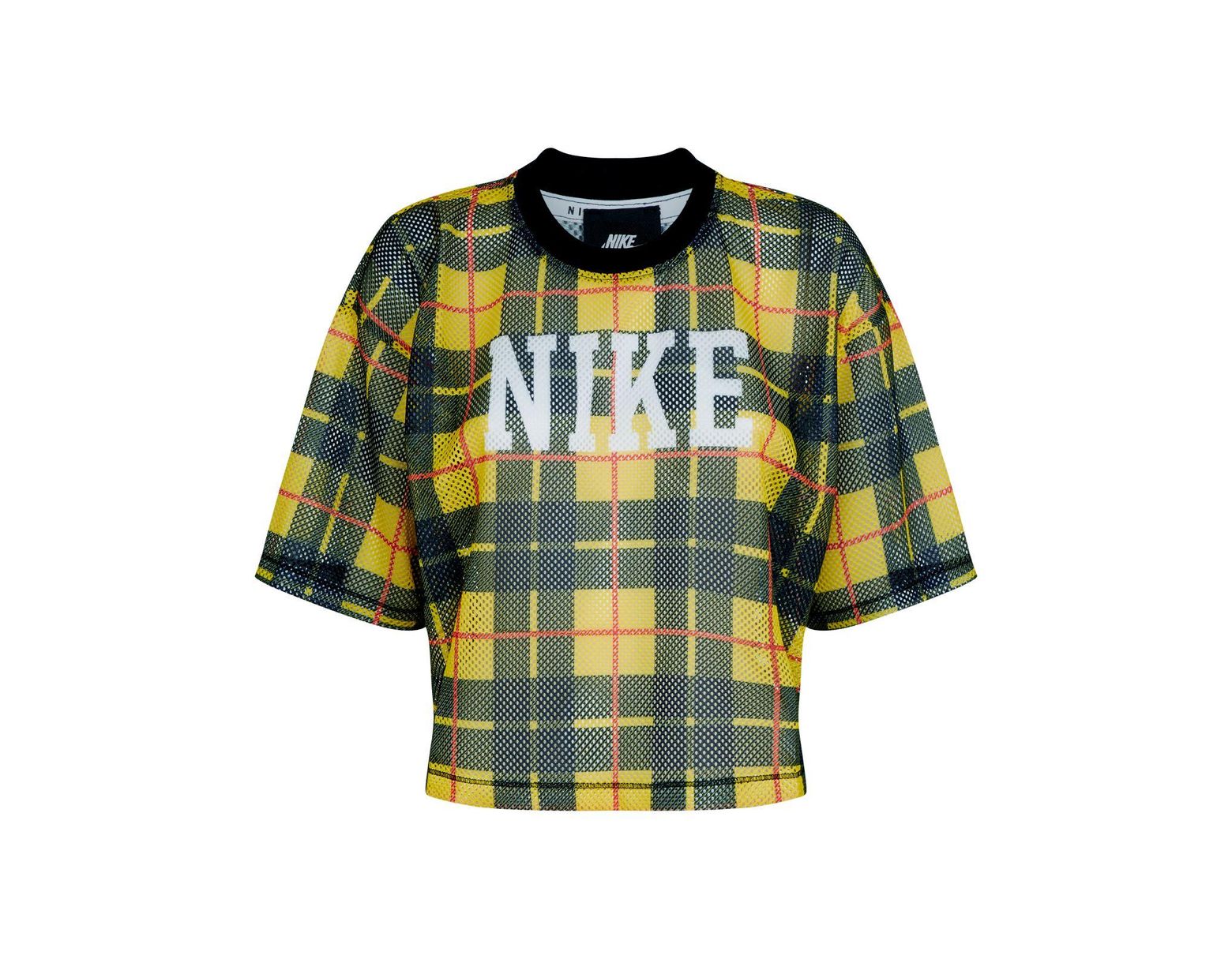 nike yellow check