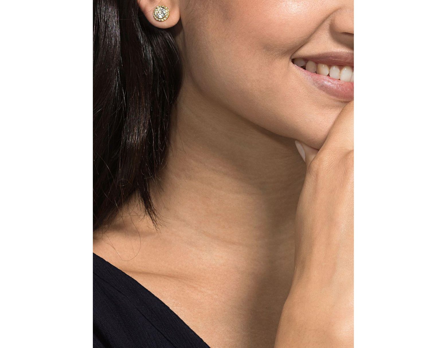Women S Metallic Angelic Crystal Stud Earrings Women S Metallic Angelic Crystal Stud Earrings