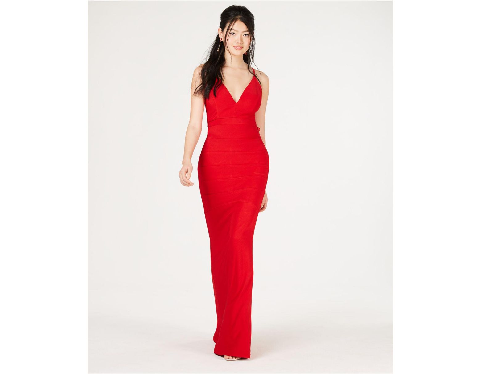 macys junior red dresses