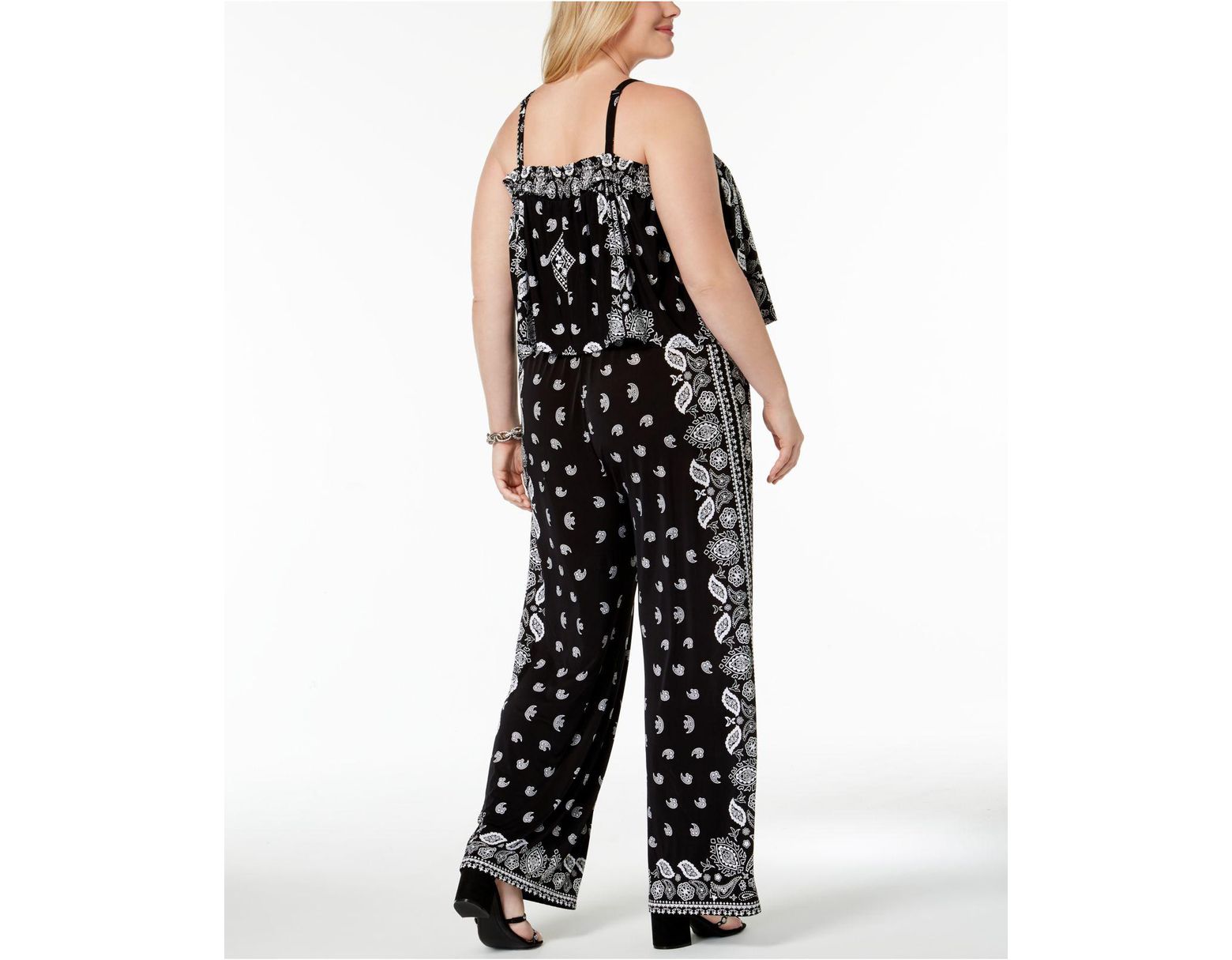 macys plus size white jumpsuits