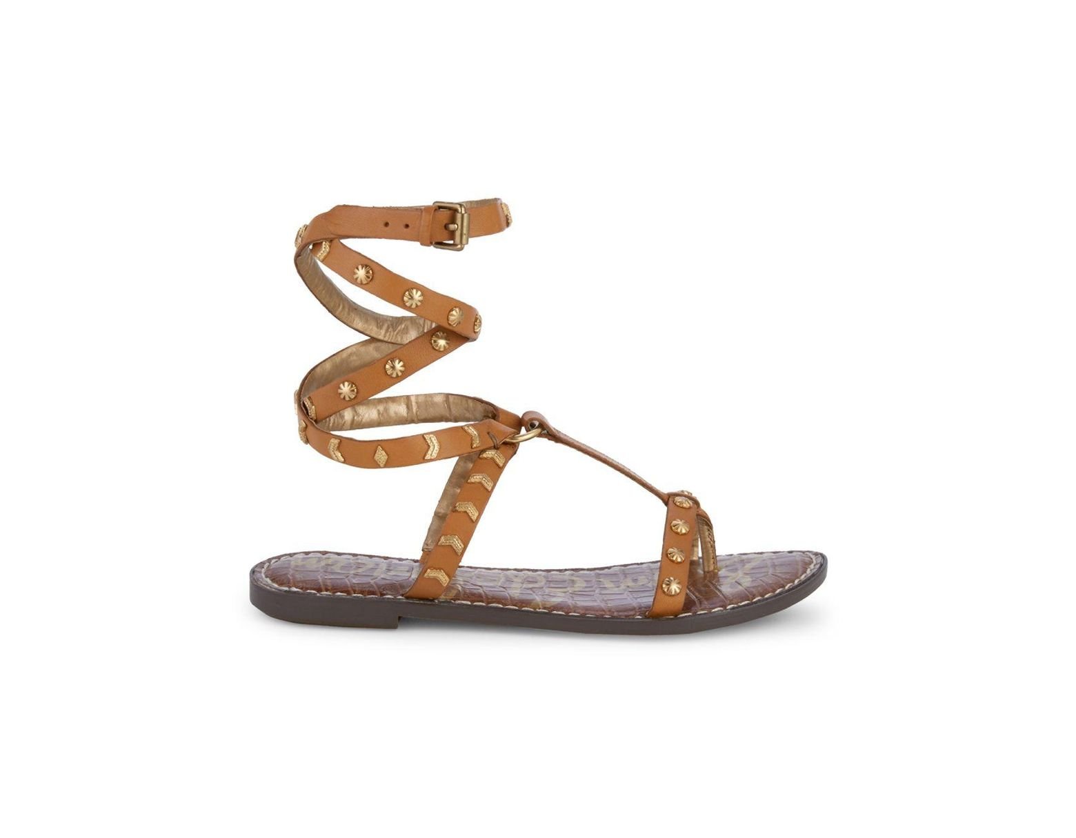 Wraparound Sandals Women's Studded Glendale Brown 3FJu1lKTc
