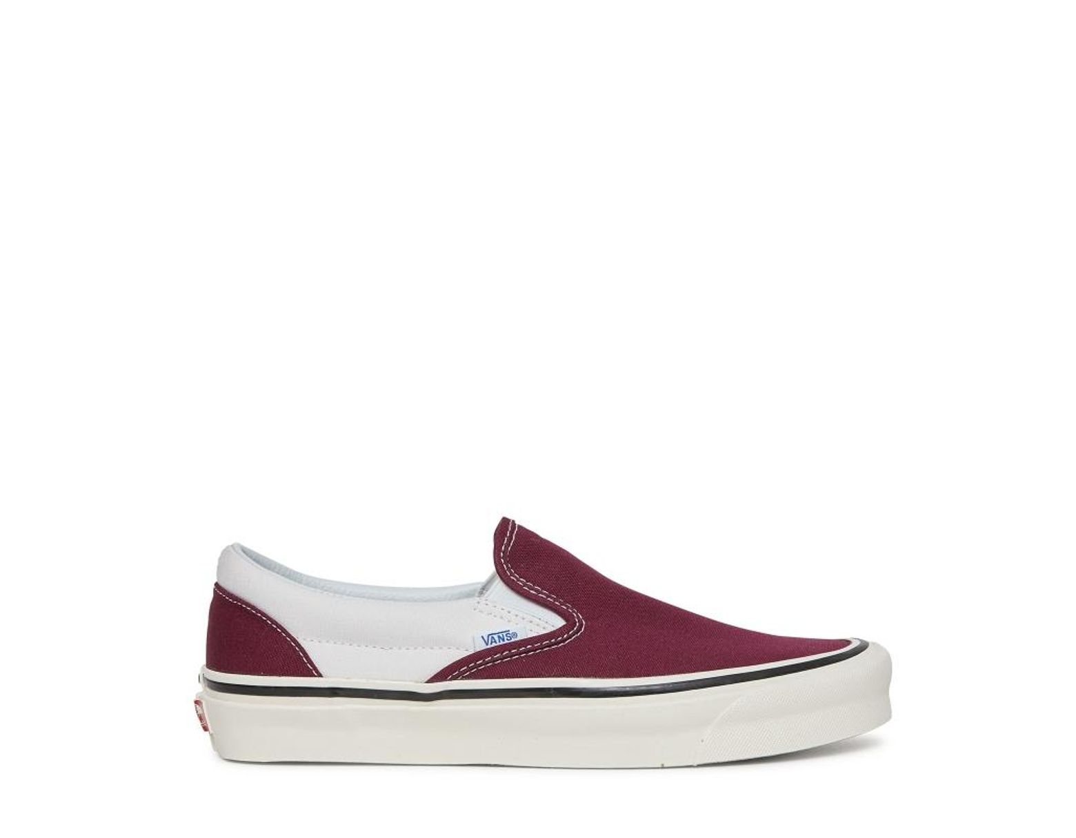 Vans Canvas Anaheim Classic Slip On 9 Sneakers Red White Lyst