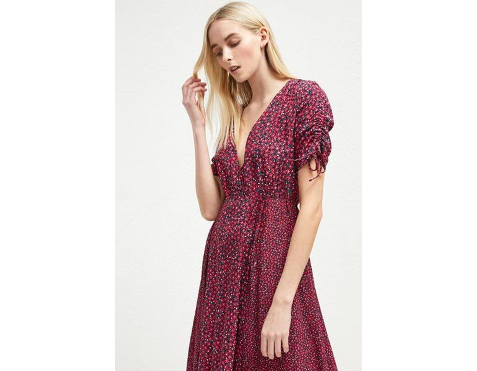 french connection pink floral dress