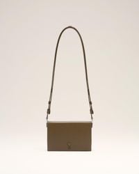 Ami Paris Ami De Coeur Lunch Box Bag in Natural | Lyst