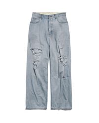 Balenciaga Cut-up baggy Pants in Black | Lyst