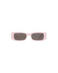 Balenciaga Dynasty rectangle sonnenbrille - Pink