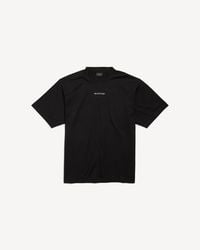 Balenciaga Airport Tag T-Shirt Medium Fit in Black | Lyst Australia