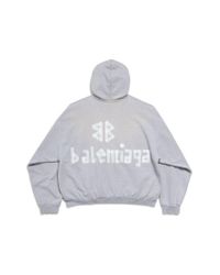 Balenciaga Iphone Pocket Hoodie in Black for Men Lyst Canada