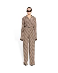 Balenciaga Pantalón bb monogram pyjama - Neutro
